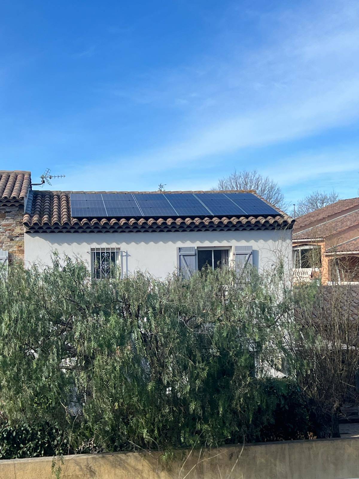 Installation photovoltaïque 4,5 kWc Cogolin - vue façade